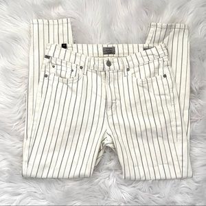 Anthropologie COH Citizens of Humanity Pinstriped Rocket Skinny Jeans 29